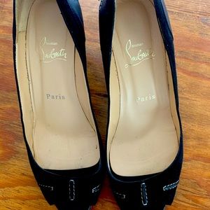 Christian Louboutin Black Suede Shoes